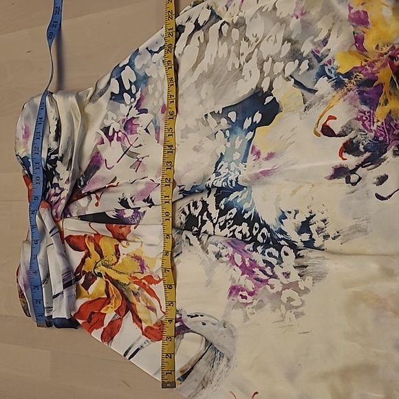 EUC Y2K JUMP by Wendye Chatilin Bubble Hem Abstract Floral Mini Dress - Picture 3 of 14